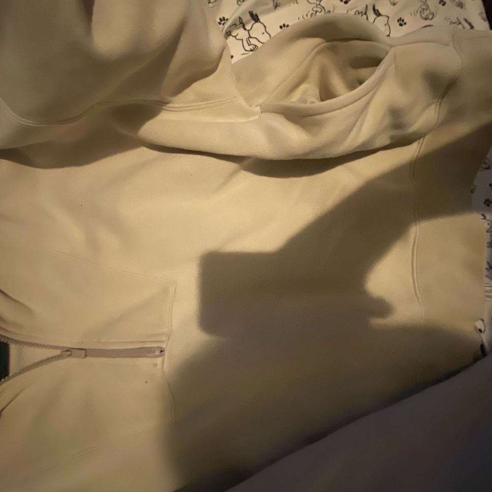 Essentials Off-White Quarter-Zip Top - image 6